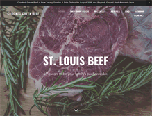 Tablet Screenshot of crookedcreekbeef.com